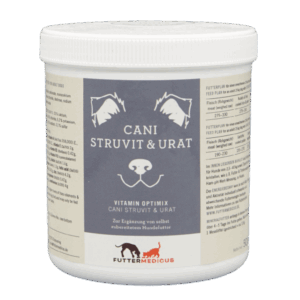 Futtermedicus Optimix Cani Struvit und Urat für Hunde Fütterung bei Struvitsteinen oder Struvitkristallen selbstgekocht