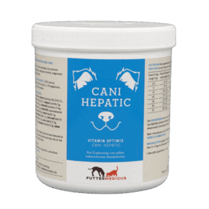 Futtermedicus Optimix Hepatix Fütterung bei Lebererkrankung mit Komplettsupplement für Hunde