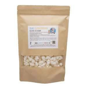 Popcorn für Hunde - Hundepopcorn aus 100% Reis - Reispops für Hunde - Kalorienarmes Hundeleckerli