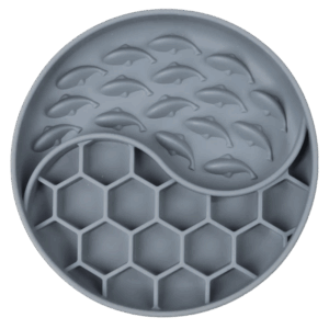 Antischlingnapf Slowfeeder Wave Bloom grau