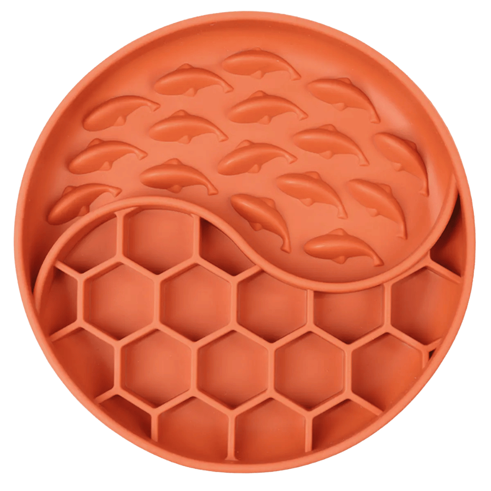 Antischlingnapf Slowfeeder Wave Bloom terra