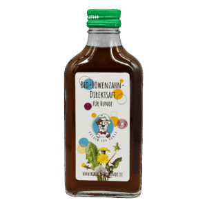 Bio Löwenzahnsaft für Hunde - Bitterstoffe für Hunde - Sodbrennen
