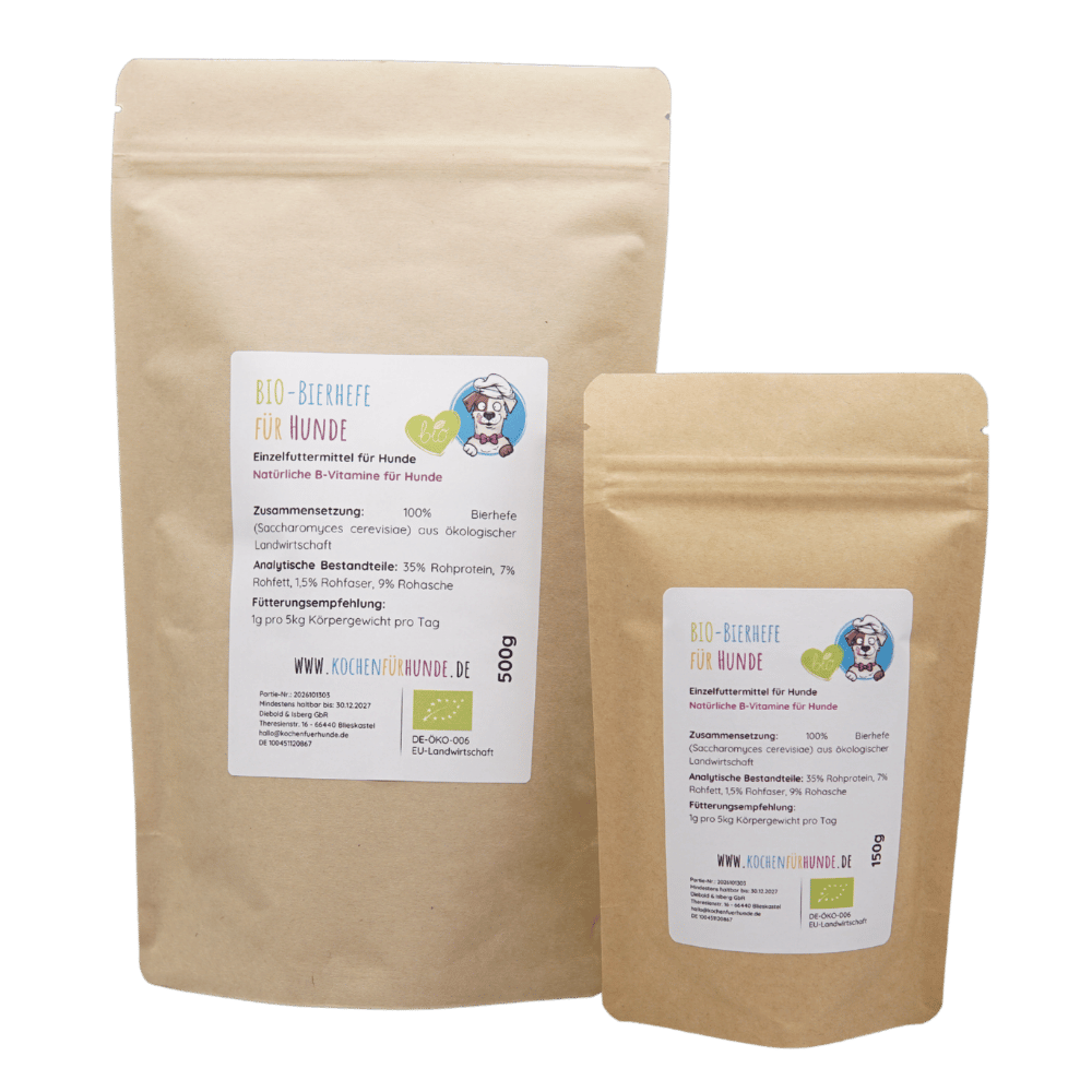 Bio-Bierhefe für Hunde - Natürliche Vitamin B-Quelle für Hunde